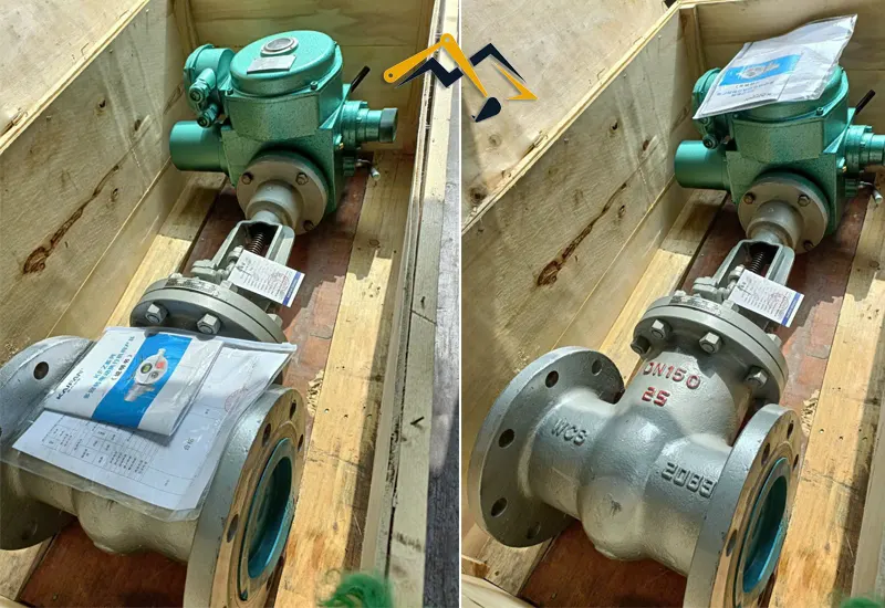 Van cổng thép điều khiển điện 
