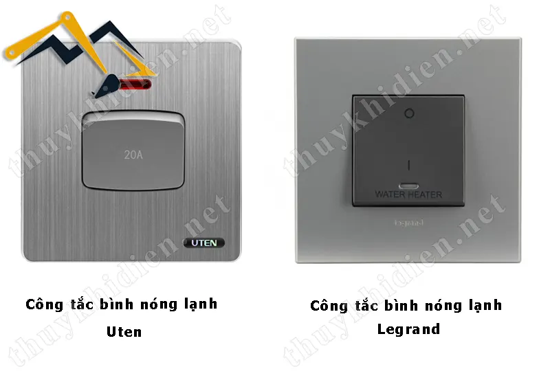 Một số dòng công tắc bình nóng lạnh