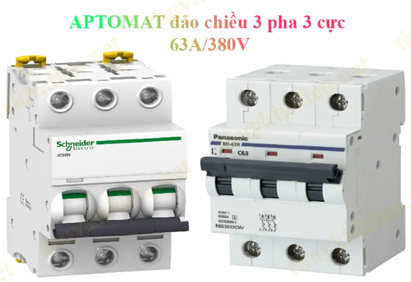 Cầu dao đảo chiều 3 pha 4 cực 