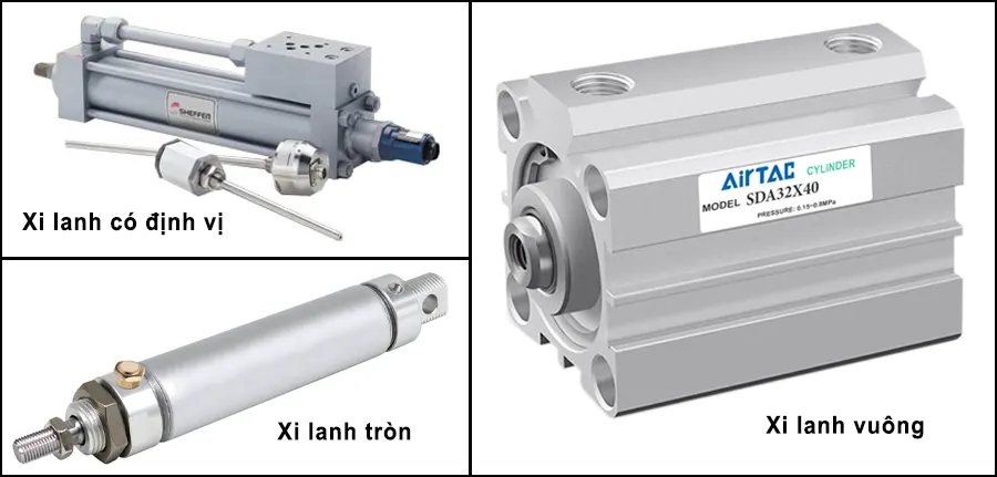 Phân loại xi lanh theo hình dạng