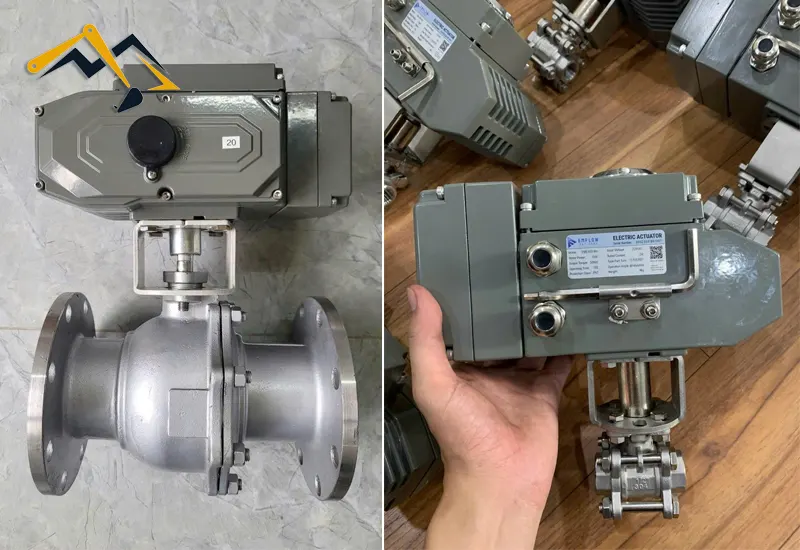 Van bi inox điều khiển điện tuyến tính Van bi inox điều khiển điện tuyến tính